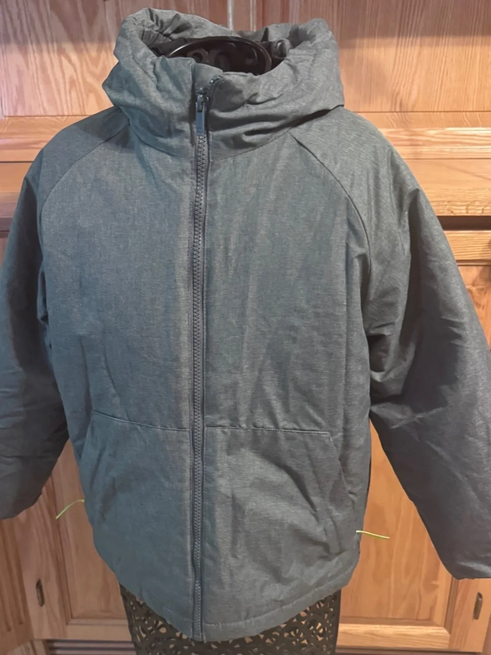 Boys Gray All In Motion Warm Winter Jacket Medium Casual Comfortable